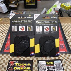 HOLSTERY MAGMASTER PRO CLIP-ON MAGNETIC TOOL HOLDER $39 EACH