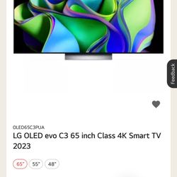 LG 65” OLED evo C3