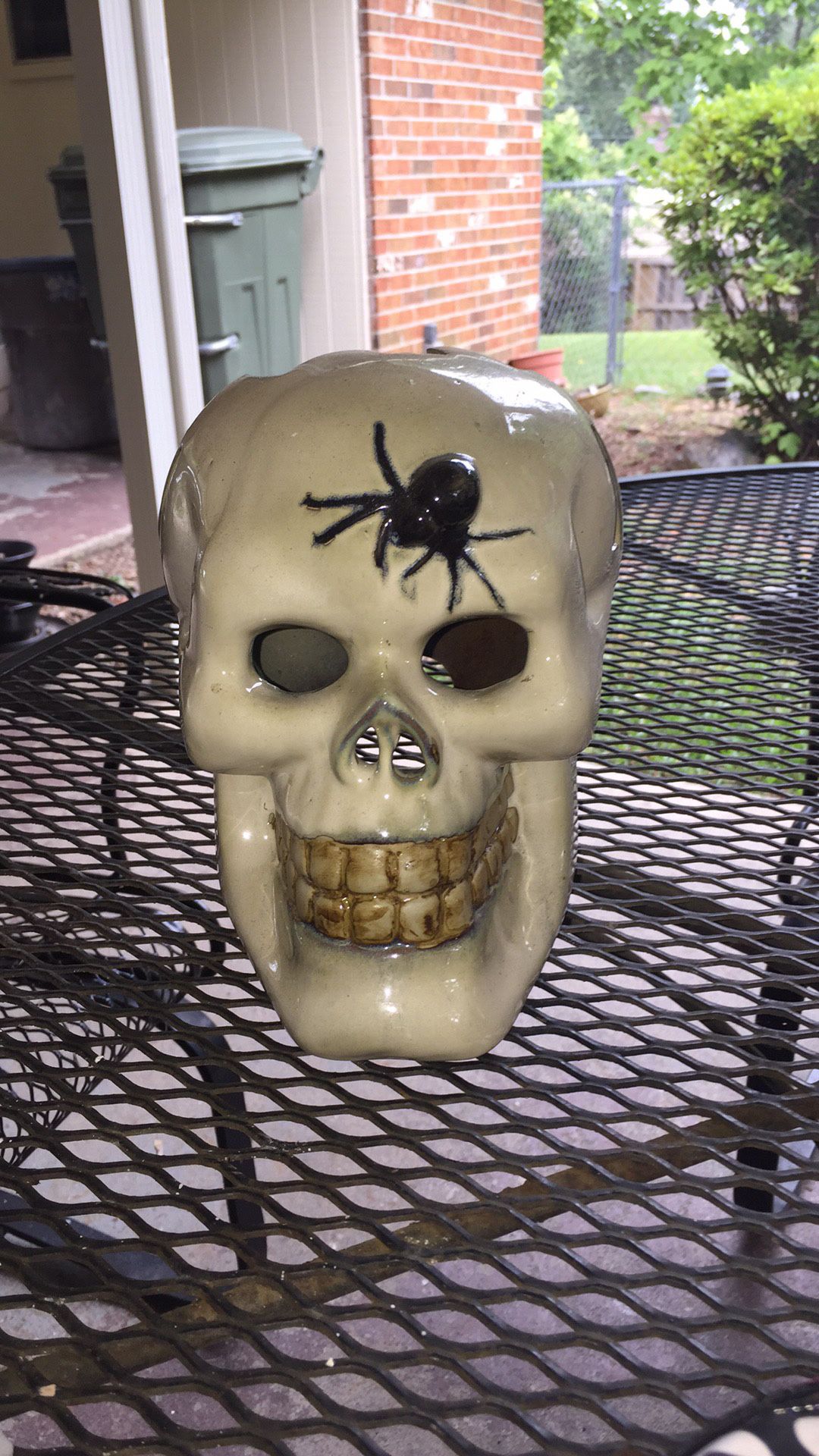 Halloween skull decoration ceramic