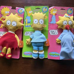 90s Dandee Simpsons Plush Toys