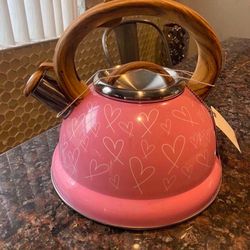 PINK TEA KETTLE NEW PINK TEA POT PINK TEAPOT