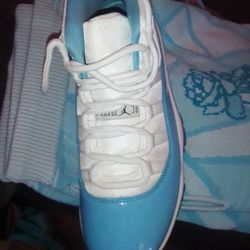 Jordan 11's. Light Blue.