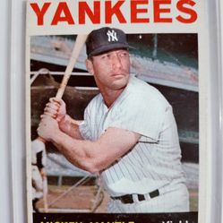Mickey Mantle Topps Baseball Card