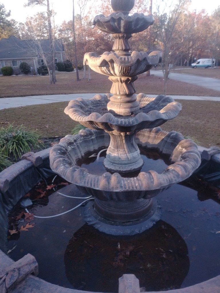 Fountain In The Yard