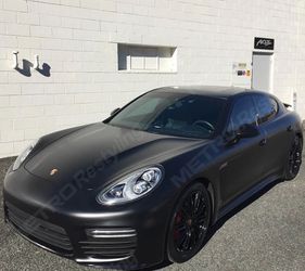 Satin black vinyl