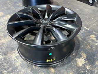1x FRONT 22" OEM Wheel Black P100D Rims Tesla Model X 2019 22x9 FOR FRONT
