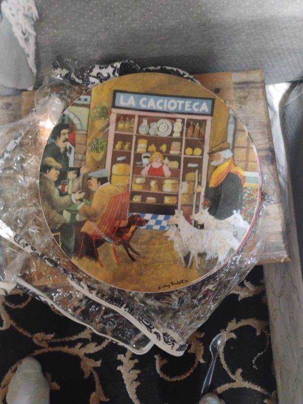 La Cacioteca Plate Signed