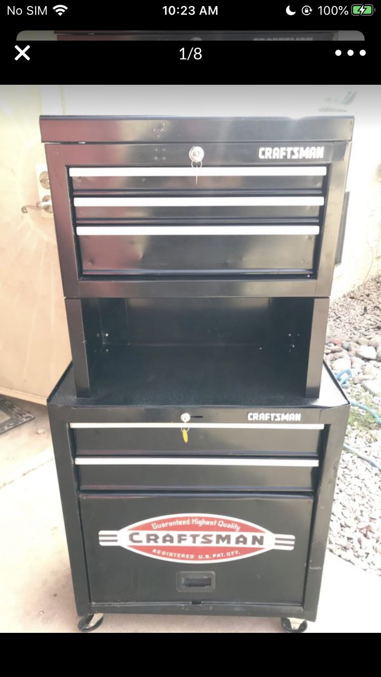 CRAFTSMAN Tool Box!! Nice!! Like New Triple Stack Toolbox on Casters!!!!! LOOKS Amazing and Functions Even BETTER!!