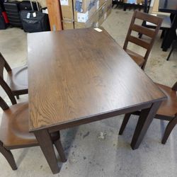 Carson Dining Table & Chairs 5 Piece Set