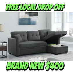 Sofa Bed Couch With Pull Out Bed & Storage Brand New In Box 📦 Free Local Drop Off 