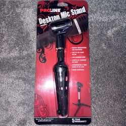 Proline Desktop Microphone Stand - Black (PLDMS1)