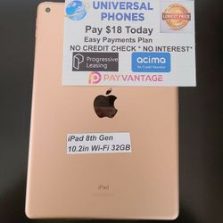 Apple IPad 8th Gen 10.2 Inch 32gb Unlocked. Tv 
