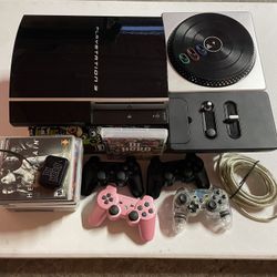 Sony PlayStation 3 PS3 Fat 80GB CECHKO1 Console Bundle (NOT BACKWARD COMPATIBLE)