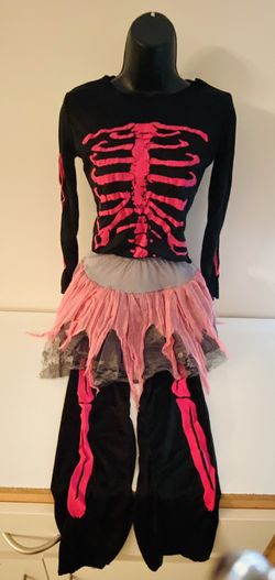 Kids skull halloween costume