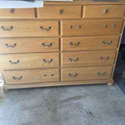 Large Wood Dresser 