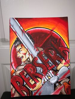 Berserk art painting done by a local artist