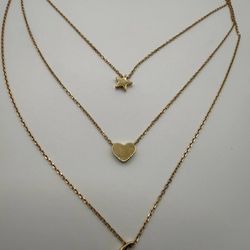 CADENA DE DAMA 3 En 1  DE ORO SOLIDO