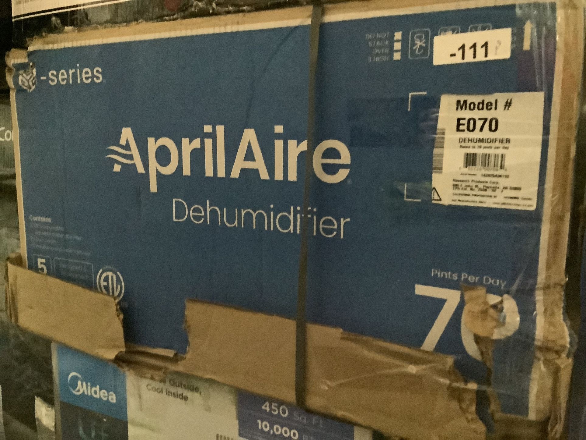 AprilAire E070 70 Pint Crawlspace Dehumidifier