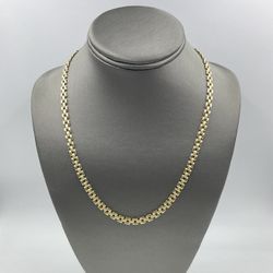 10KT YELLOW GOLD 20” ROLEX LINK CHAIN 5.00MM 11.6GR