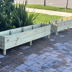 🌺 🌻 Long Outdoor Raised Planter Box Garden 💯% Pine [72”Lx13”Wx16”H] For Herbs🪴Flowers🍓 🌿