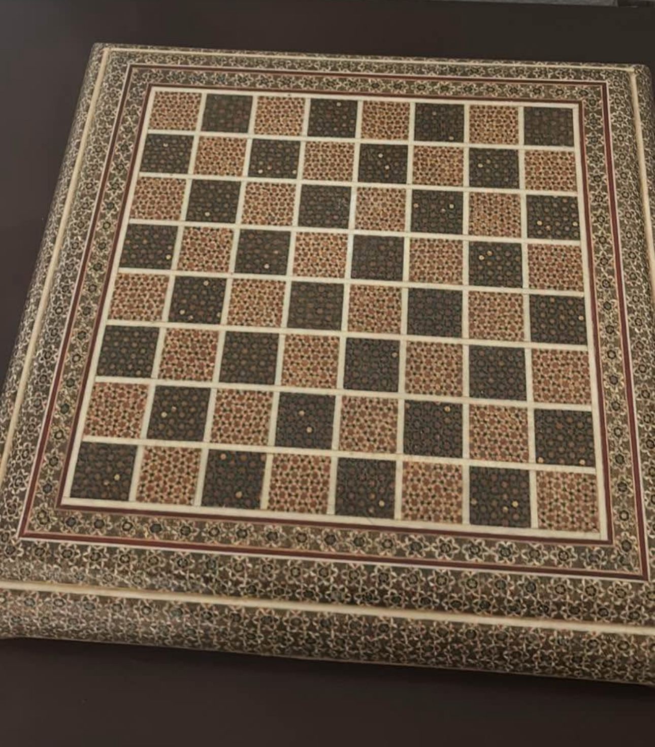 Chess Board Khatam Kari Art