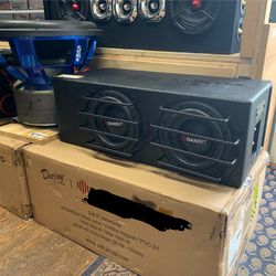 New 6.5” Car Audio Subwoofers + Tune Port Enclosure $220 Each 