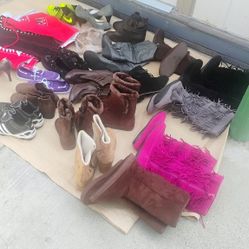 LOT SHOES DIFFERENT SIZE 