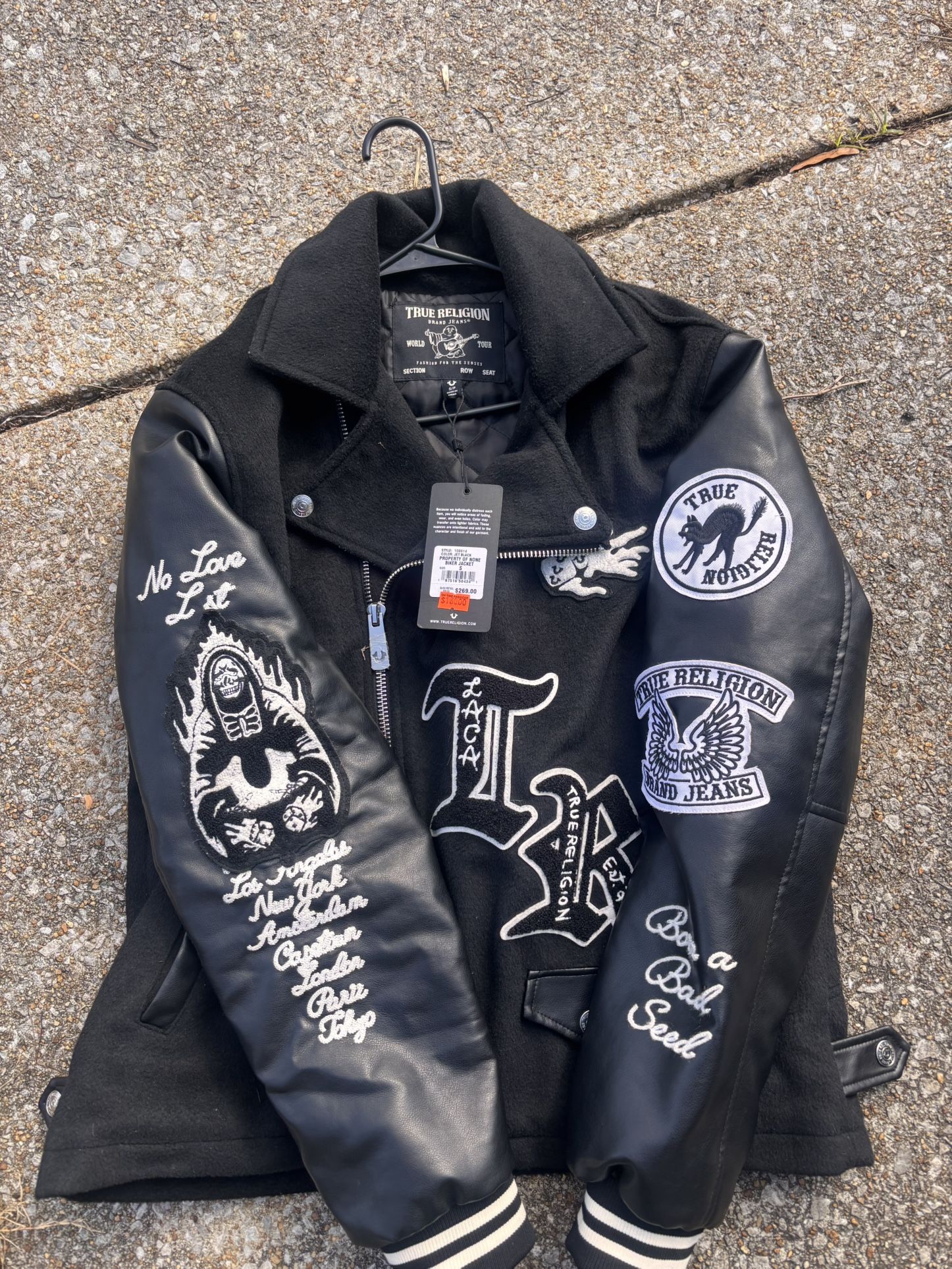 Real True Religion Leather Jacket 