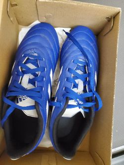 Adidas Goletto VIII Soccer Cleats, Blue 6Y