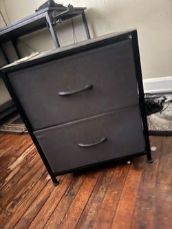Night stand with cloth drawers