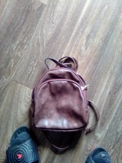 Cluci Leather Backpack Purse Obo