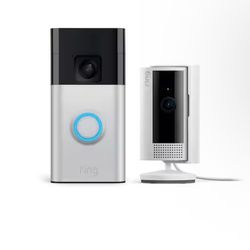 Ring Door Bell Camera Set With Battery Doorbell And Indoor Cam *BRAND NEW*