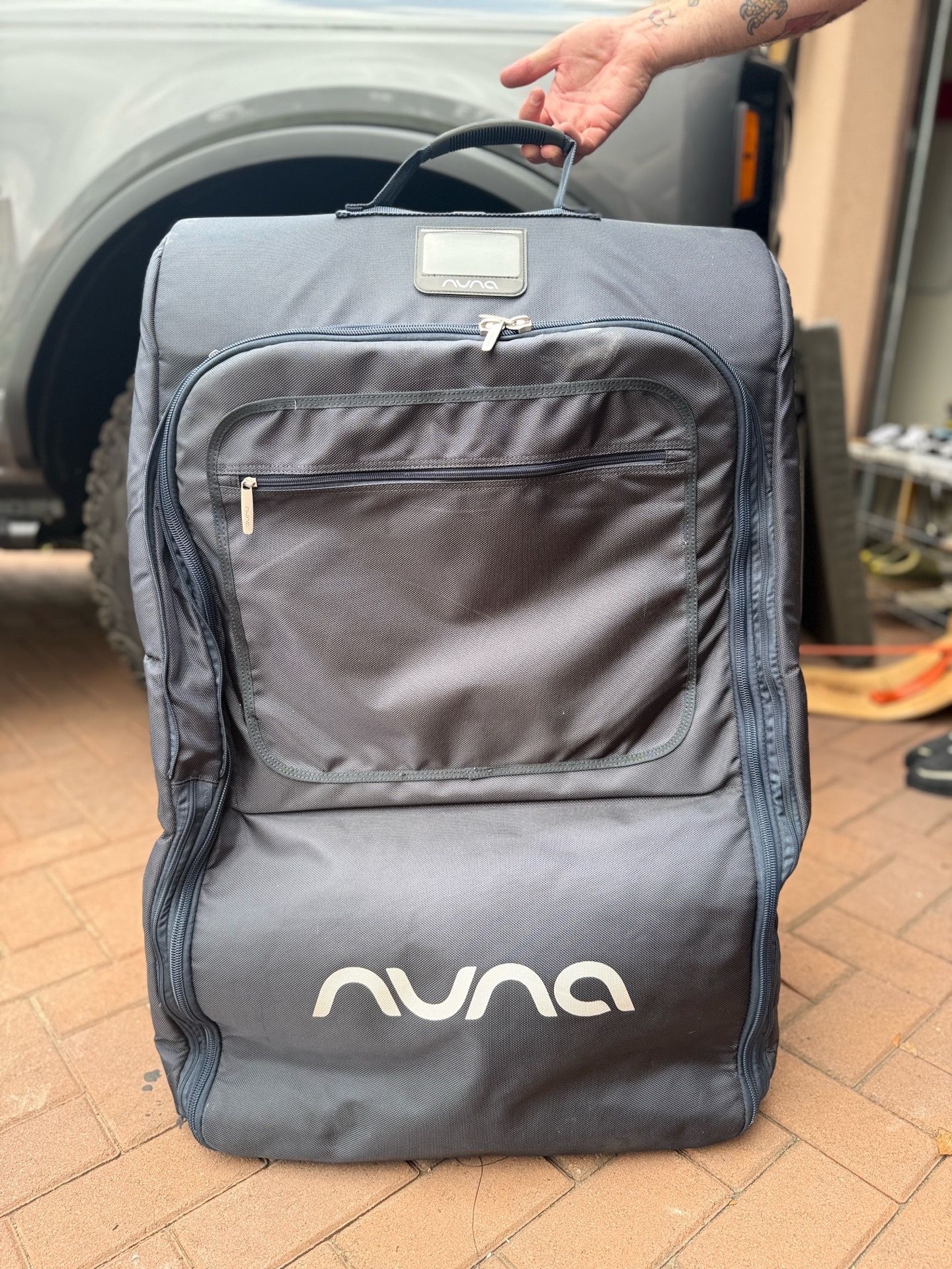 Nuna stroller/ car seat travel bag