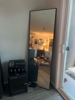Oversized floor mirror