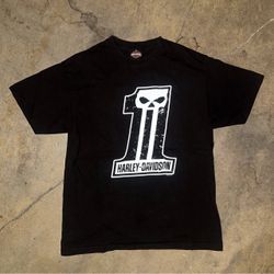 Harley-Davidson Number 1 Skull Graphic T-Shirt