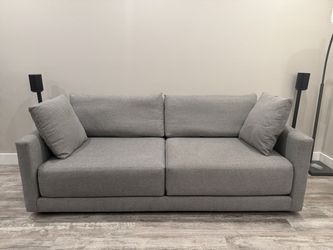 Crate & Barrel Gather Sofa 89" - Excellent Condition (Gray Fleck)
