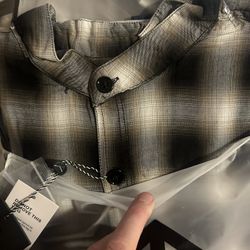 Brand New Flannel Button Up Shirt, Size Medium. 