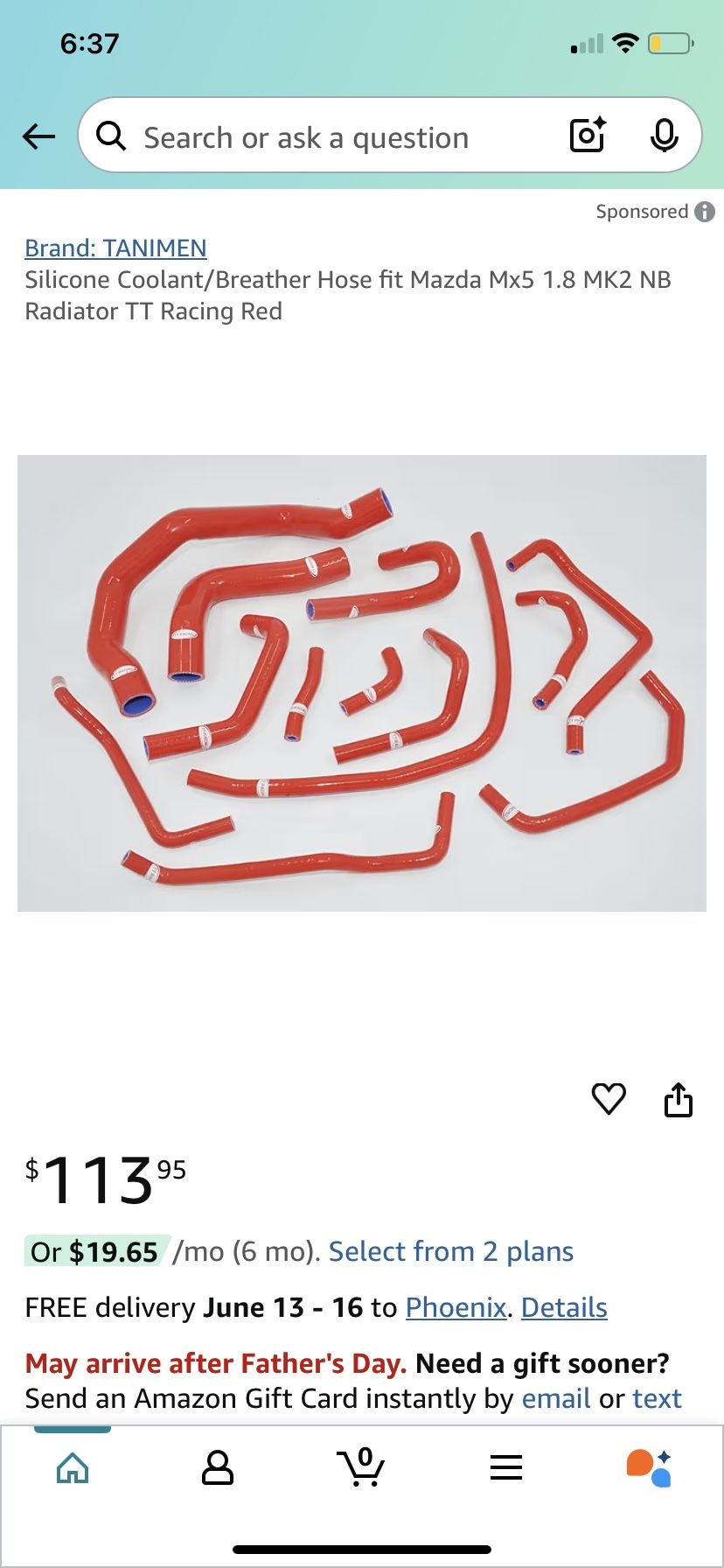 Mazda Miata M×5 1.8 MK2 Silicone Coolant/Breather Hose Kit