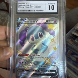 Indeedee V Pokemon Shining Fates CGC Gem Mint 10 Card