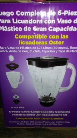 Oster Replacements parts. Oster plastic , glass , and S/S jars.
