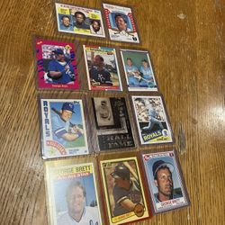 MLB Baseball George Brett Card Lot