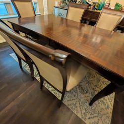 Dining room table and chairs