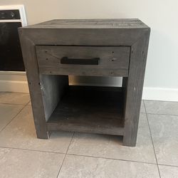 Rustic Wood Living Spaces End Table