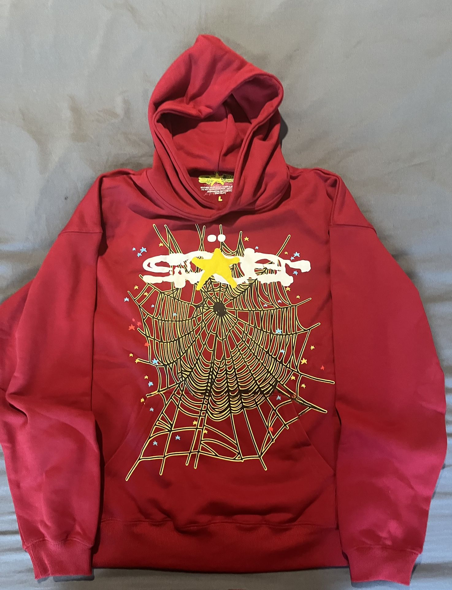 large "Maroon" Sp5der Hoodie 🤡🤡
