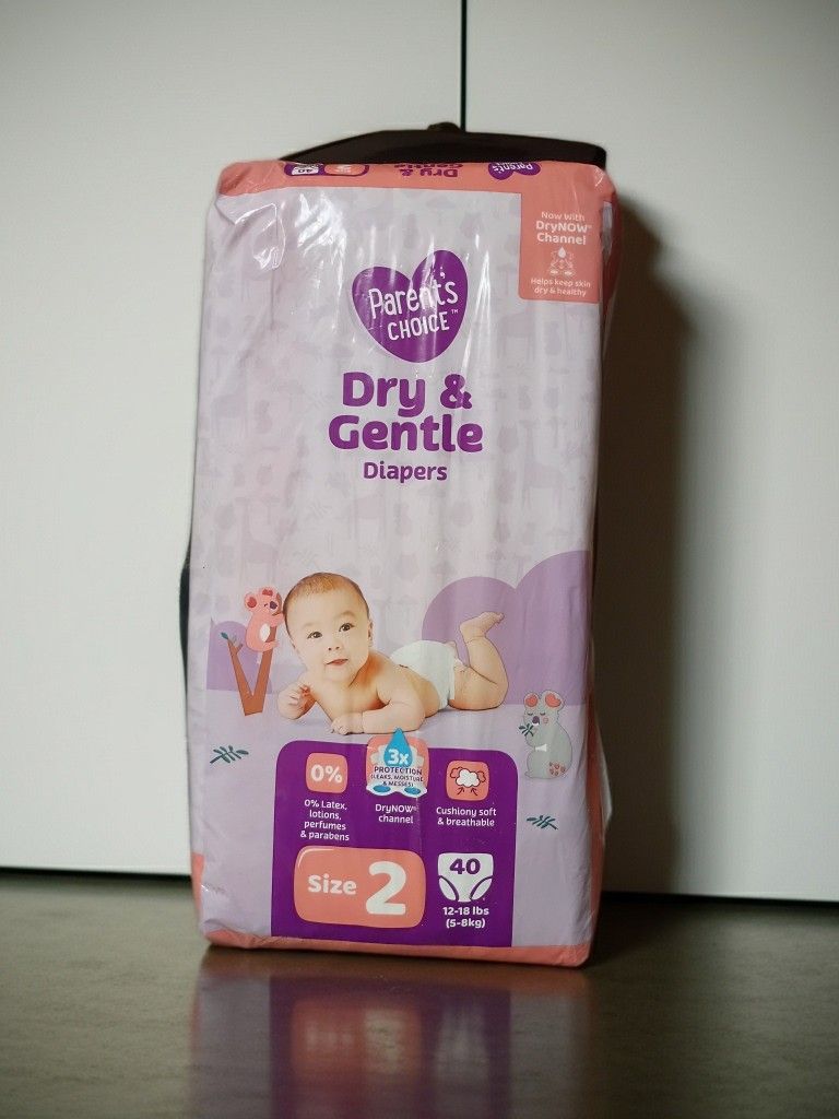 Parent's Choice Size 2, 40 Pack Diapers