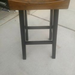 2 New Bar Stools One Brown And One Black Very Sturdy And Heavy  29"