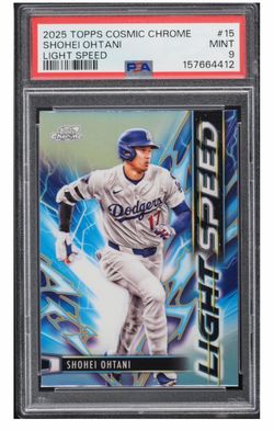 2025 Topps Cosmic Chrome Shohei Ohtani Light Speed PSA 9