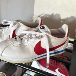 Red/white/blue Nike Cortez