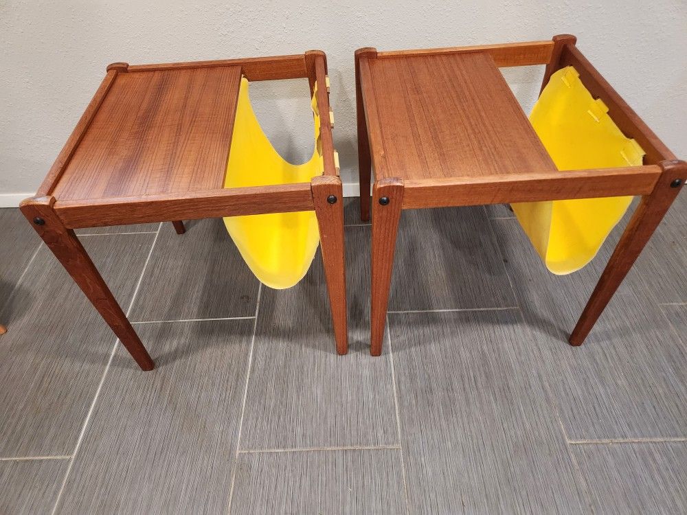 Pair Of Danish Teak End Tables
