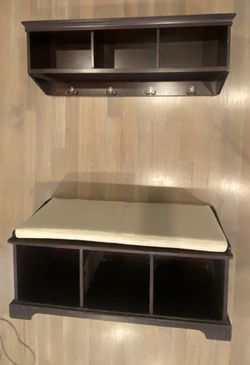 Lockers bench and shelf